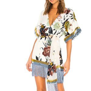 Revolve NBD Koh Phi Phi Mini Dress in Floral Ivory Dress XS
